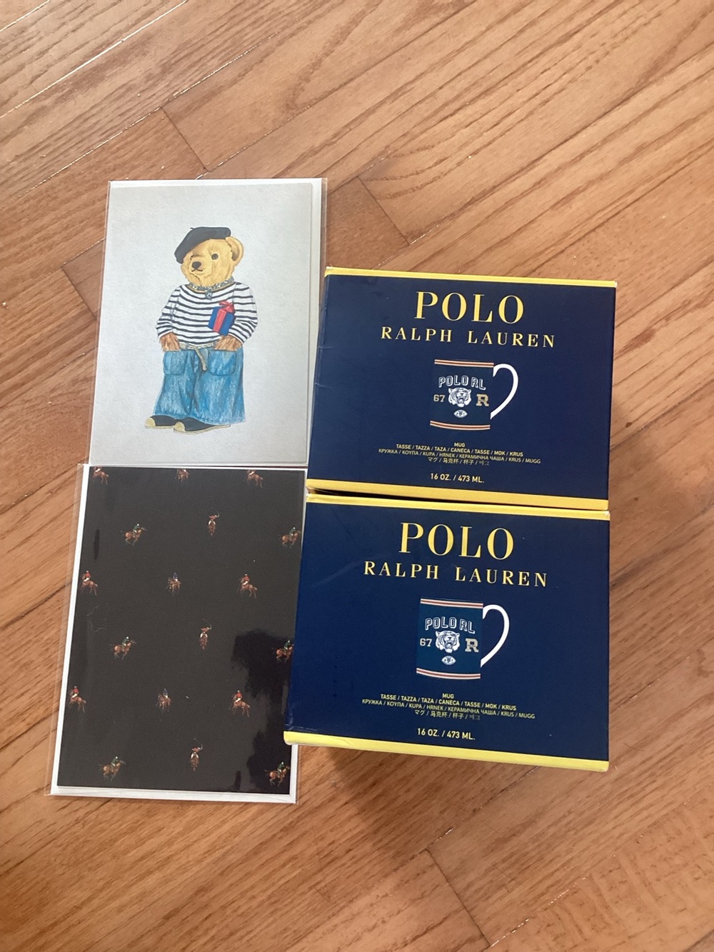 2 Polo Ralph 67 Tiger Mascot Football cups  NWT plus 2 polo Ralph card